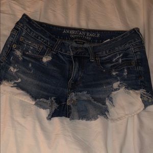 American Eagle Shortie Shorts denim